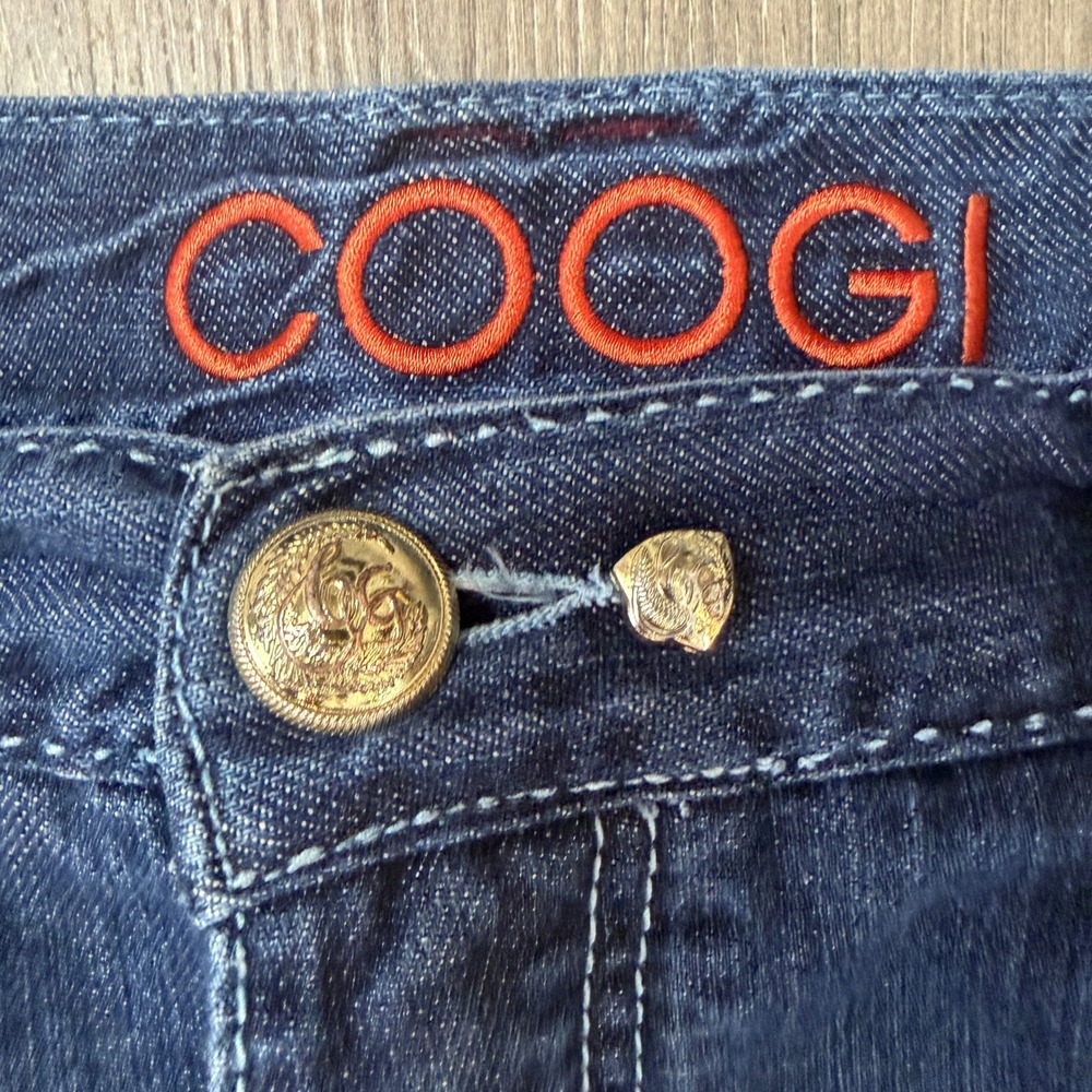 Coogi Embroidered Crest Jeans Blue 40 Relaxed Fit Hip Hop Streetwear Denim - Picture 5 of 15
